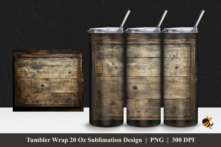 Board Luxury Tumbler Wrap Sublimation Design 1