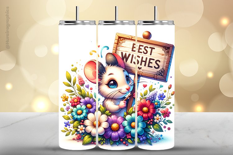 Mouse Tumbler Wrap| Tumbler Sublimation Wrap