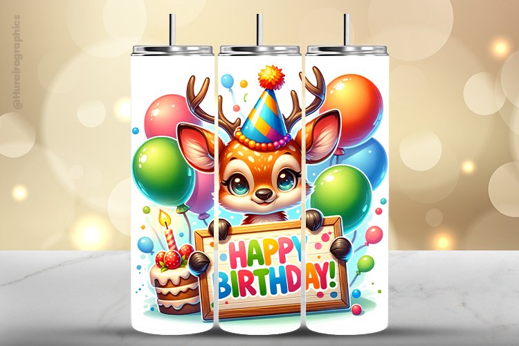 Deer Tumbler Wrap| Tumbler Sublimation Wrap