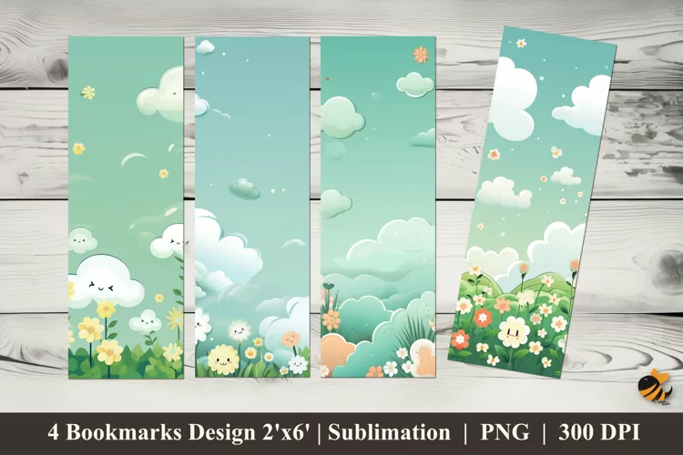 Garden Smile Bookmarks Sublimation Design