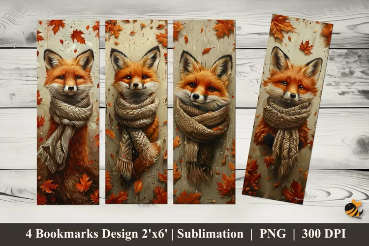 Cold Wolf Bookmarks Sublimation Design