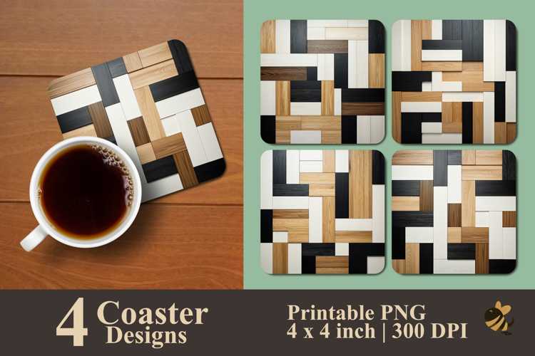 Stripe Fusion Coaster Sublimation Design