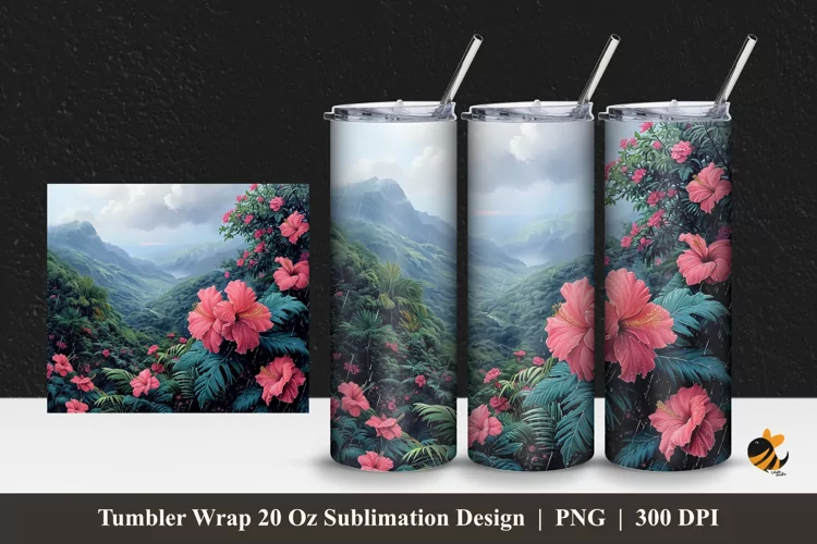 Hill Park Tumbler Wrap Sublimation Design 1