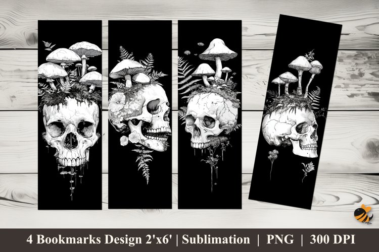 Digital Graphic Bookmarks Sublimation Design example image 1