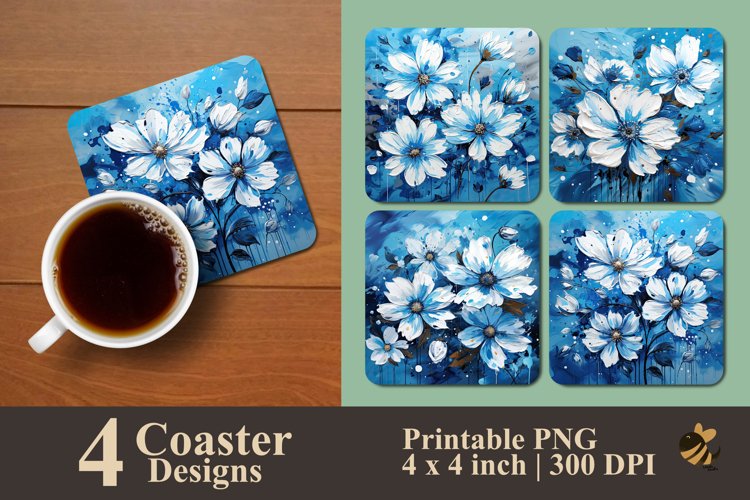 Blue Flower Clipart Image 2