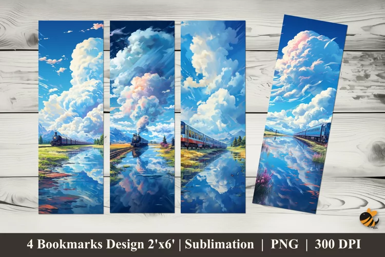 Combined Beauty Bookmarks Sublimation Design