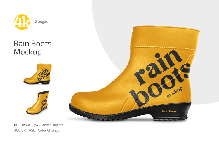 Rain Boots Mockup Set