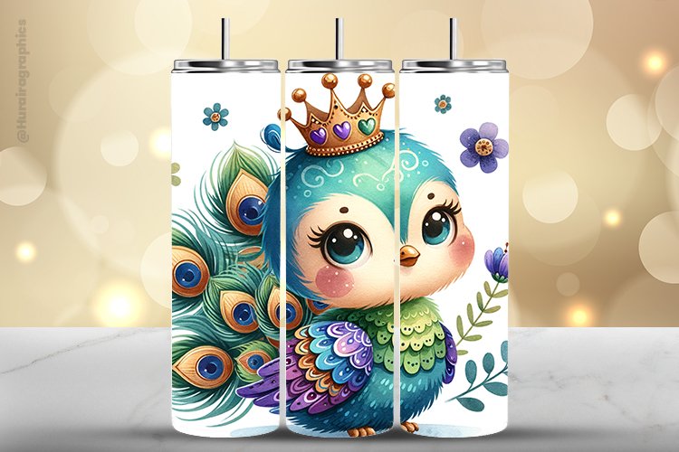 Peacock Tumbler Wrap| Tumbler Sublimation Wrap