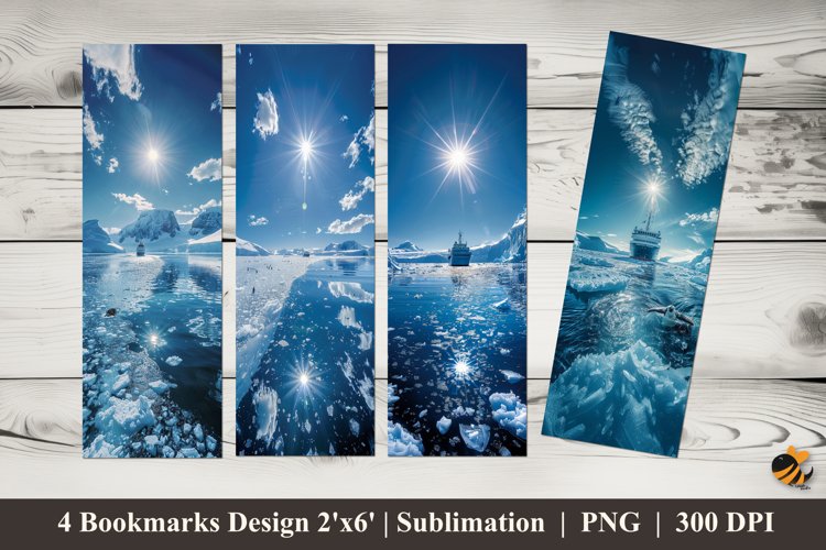 Arctic Ocean Bookmarks Sublimation Design example image 1
