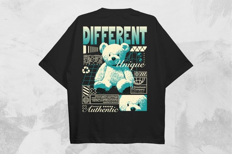 Different Streetwear PNG T-shirt Design example image 1
