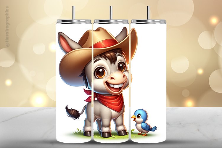 Donkey Tumbler Wrap| Tumbler Sublimation Wrap