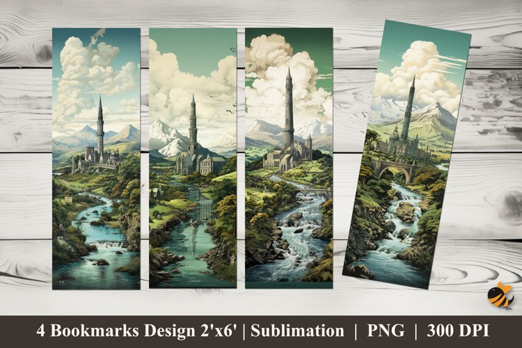 Very Beautiful Bookmarks Sublimation Design example image 1