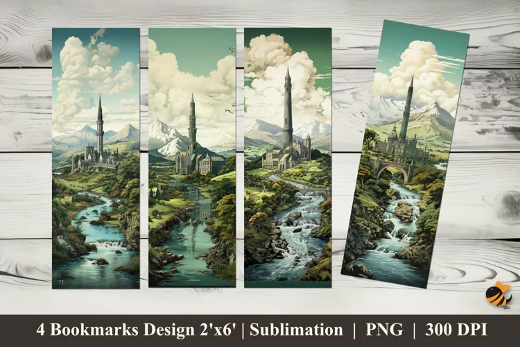 Very Beautiful Bookmarks Sublimation Design