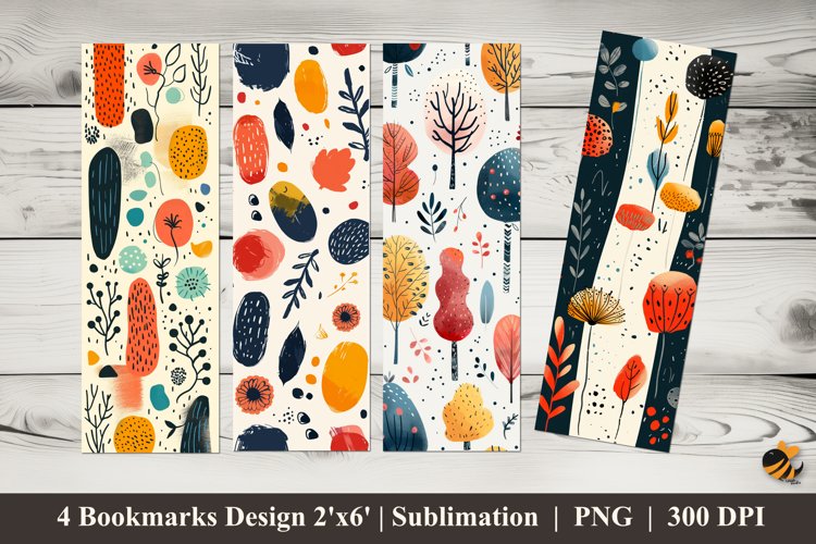 Lots of Plants Bookmarks Sublimation Design example image 1