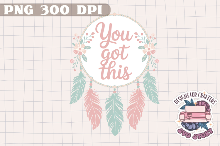 Boho Love Yourself Clipart PNG Sublimation Pink