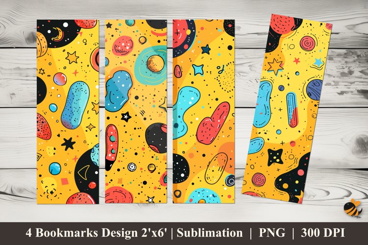 Fun Kids Bookmarks Sublimation Design example image 1