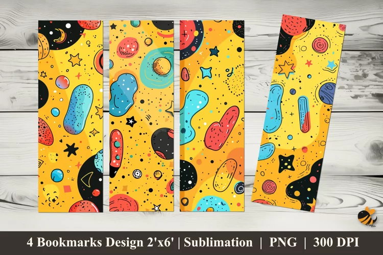 Fun Kids Bookmarks Sublimation Design