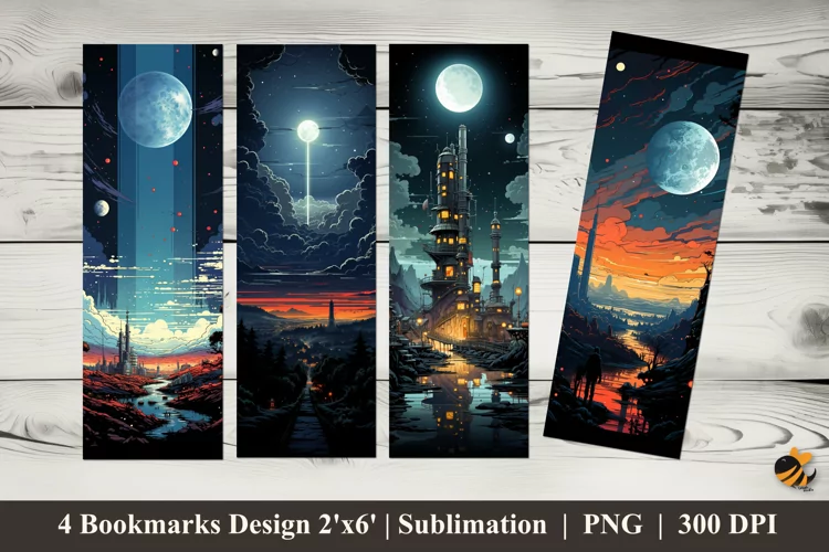 Venerable Nature Bookmarks Sublimation Design