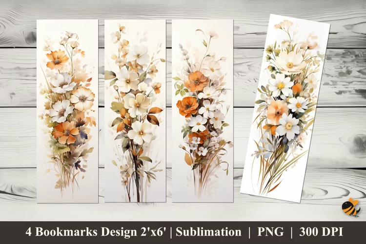 Little Flower Bookmarks Sublimation Design
