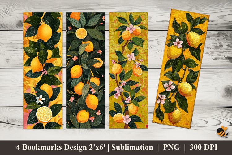 Orange Tree Bookmark Sublimation Design