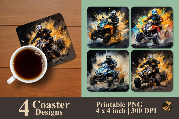 Offroad Spirit Coaster Sublimation Design