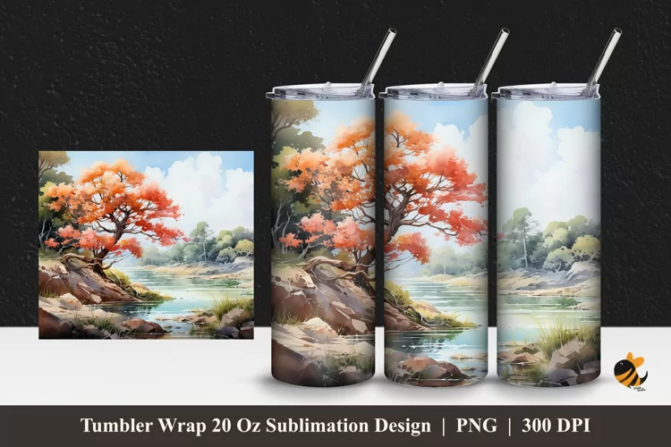 Secret Gardens Tumbler Wrap Sublimation Design 1