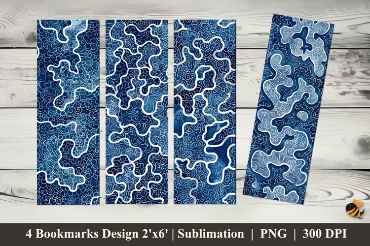 Fabric Texture Bookmarks Sublimation Design