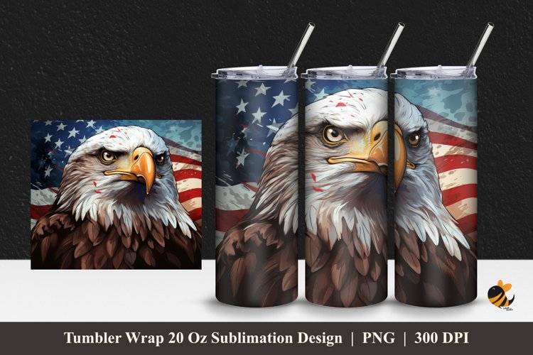 Graceful and Majestic Tumbler Wrap Sublimation Design 1 example image 1