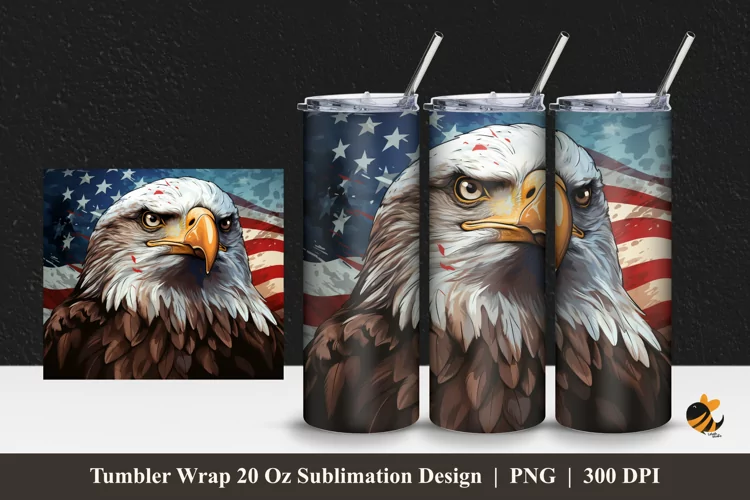 Graceful and Majestic Tumbler Wrap Sublimation Design 1