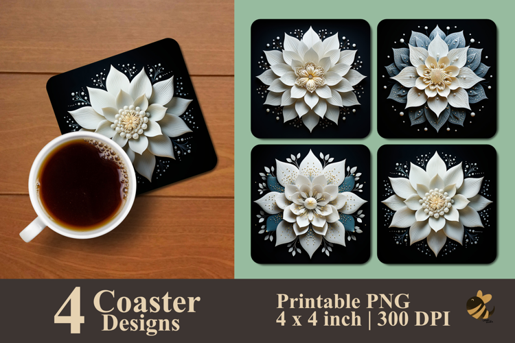 Underwater Paradise Coaster Sublimation Design