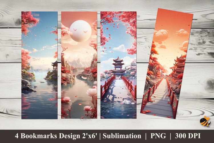 Sunny Afternoon Bookmarks Sublimation Design