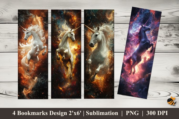 Pony Fantasy Bookmarks Sublimation Design