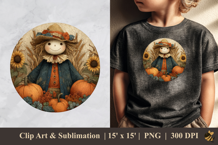 Cute Scarecrow Clipart Image 24