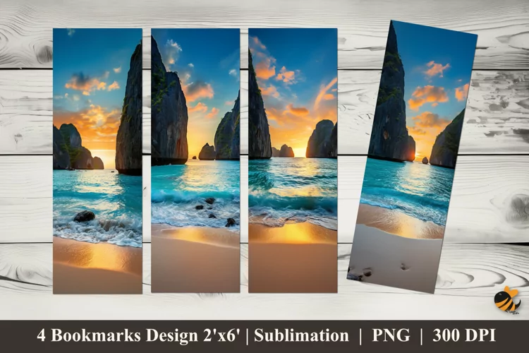 Beautiful Morning Bookmarks Sublimation Design