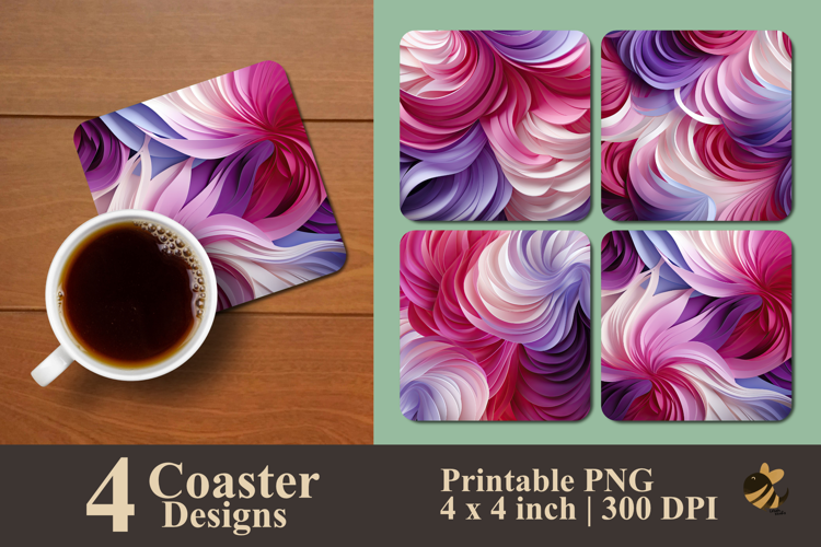 Union Layers Symphony Coaster Sublimation Design