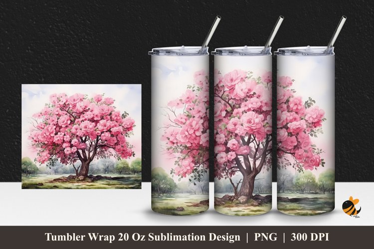 Purple Tree Wrap Sublimation Design 1