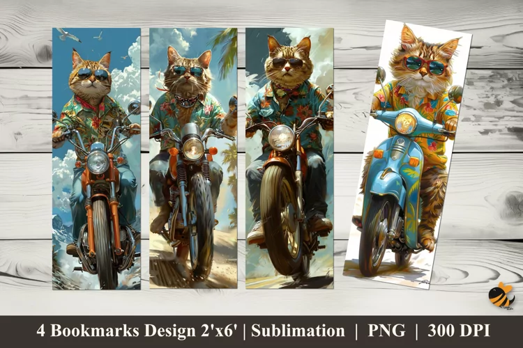 Classic Cat Bookmarks Sublimation Design