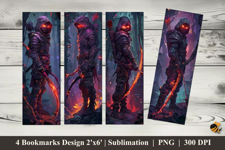 Imagination Hero Bookmarks Sublimation Design