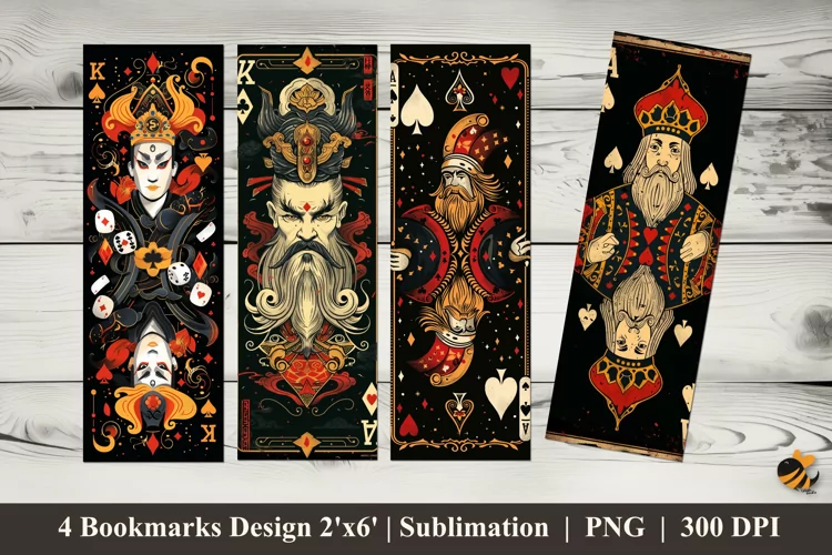 King Of Spades Bookmarks Sublimation Design