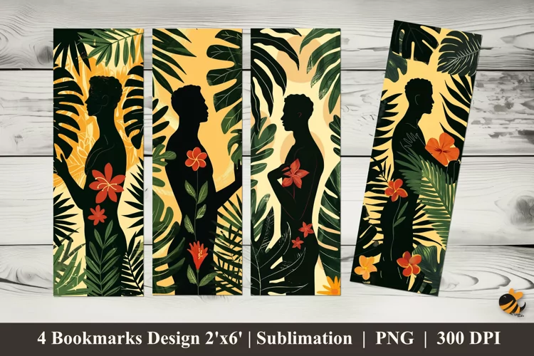 Tropical Living Bookmarks Sublimation Design