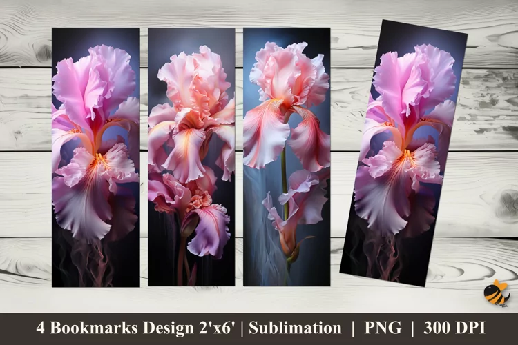 Pastel Red Bookmarks Sublimation Design