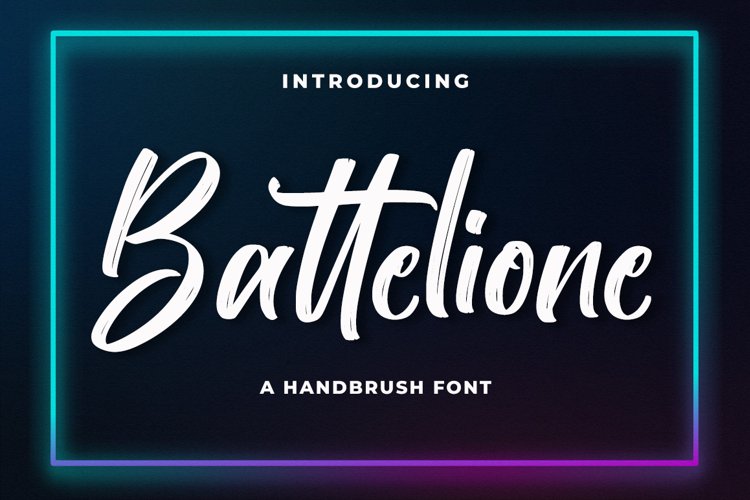 Battelione - Brush Font example image 1