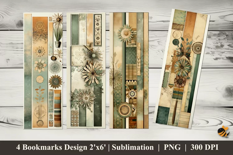 Tribal Pattern Bookmarks Sublimation Design