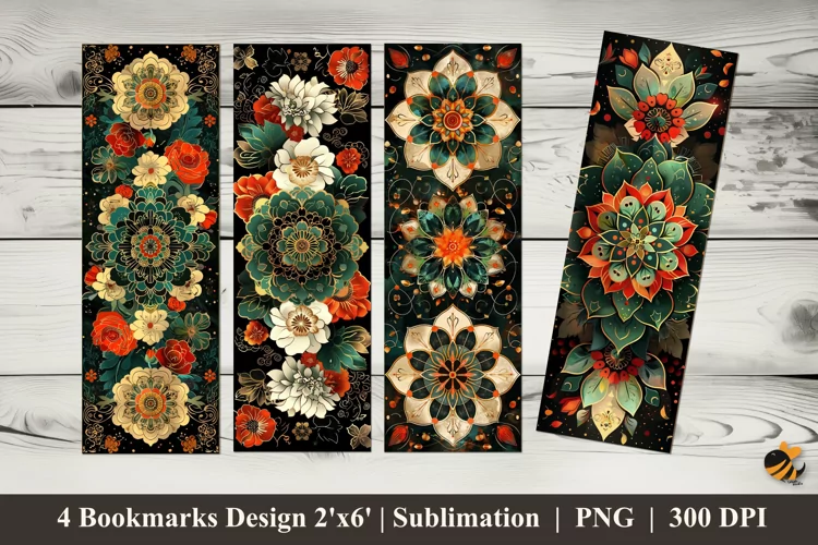 Vector Pattern Bookmarks Sublimation Design