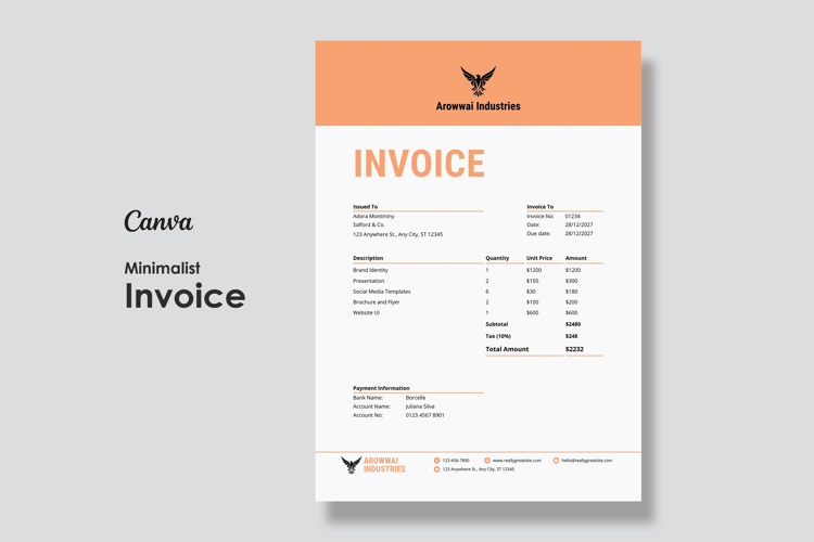 Editable Invoice Template Image 19