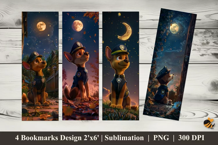 Defense Dog Bookmarks Sublimation Design