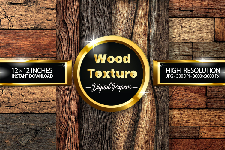 Wood Texture Woodgrain Texture Digital Papers - 04 Variation