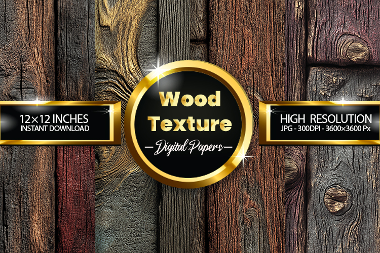 Wood Texture Woodgrain Texture Digital Papers - 04 Variation