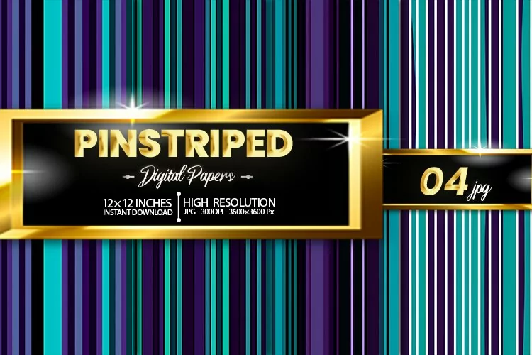 Pinstriped Digital Papers