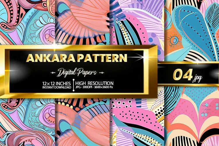 Ankara Pattern Digital Papers
